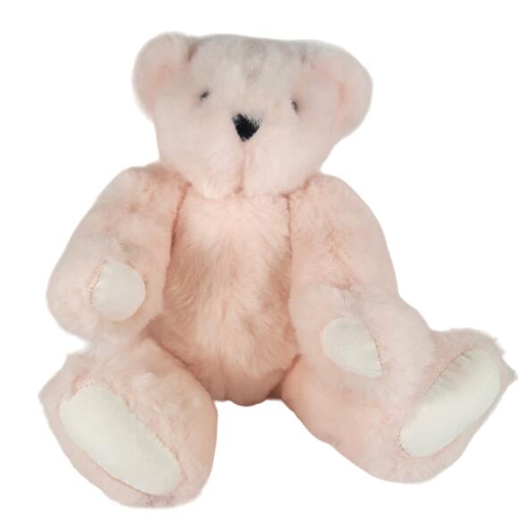 2010 Pink Vermont Teddy Bear 16" Fully Jointed Collectible Plush Stuffed Animal - Picture 1 of 16